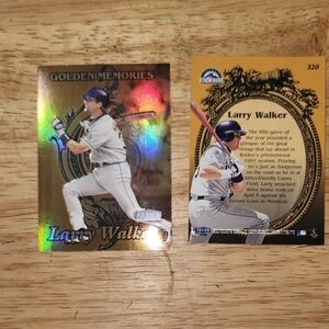1998 Fleer Corp LARRY WALKER, Colorado Rockies Fleer Traditions Golden Memories